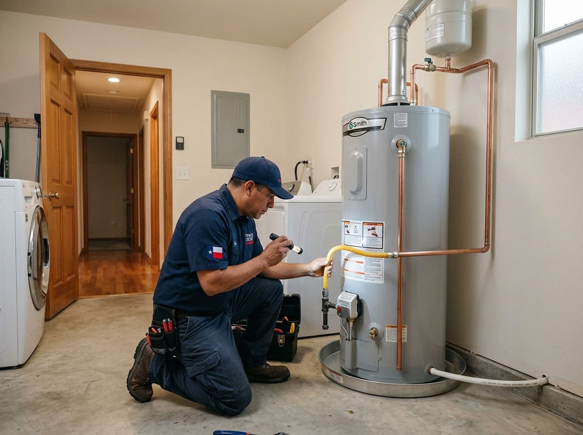 Ernie's Plumbing technician providing quality service